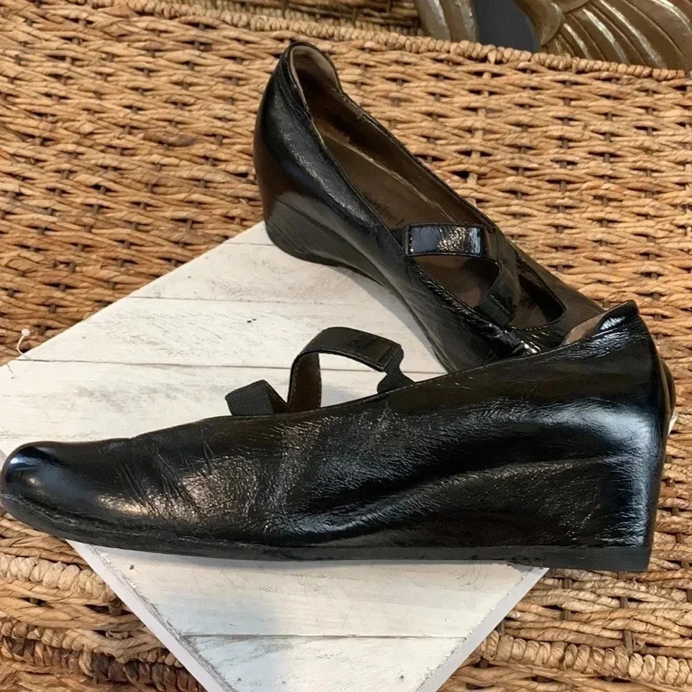 Josef Seidel  Leather Wedge Sz 40 - Picture 3 of 8